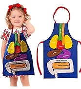 BOCZIF 3D Organ Apron, Human Body Organs Apron Awareness Educational Tool Toy for Kids, Anatomy C...