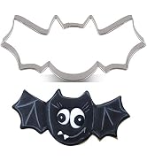 LILIAO Halloween Bat Cookie Cutter - 3.7 x 1.8 inchess - Stainless Steel - By Janka