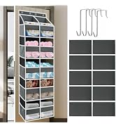 Chuanke 5-Tier Heavy Duty Over the Door Organizer with 10 Compartments - 600D Oxford Cloth Large ...