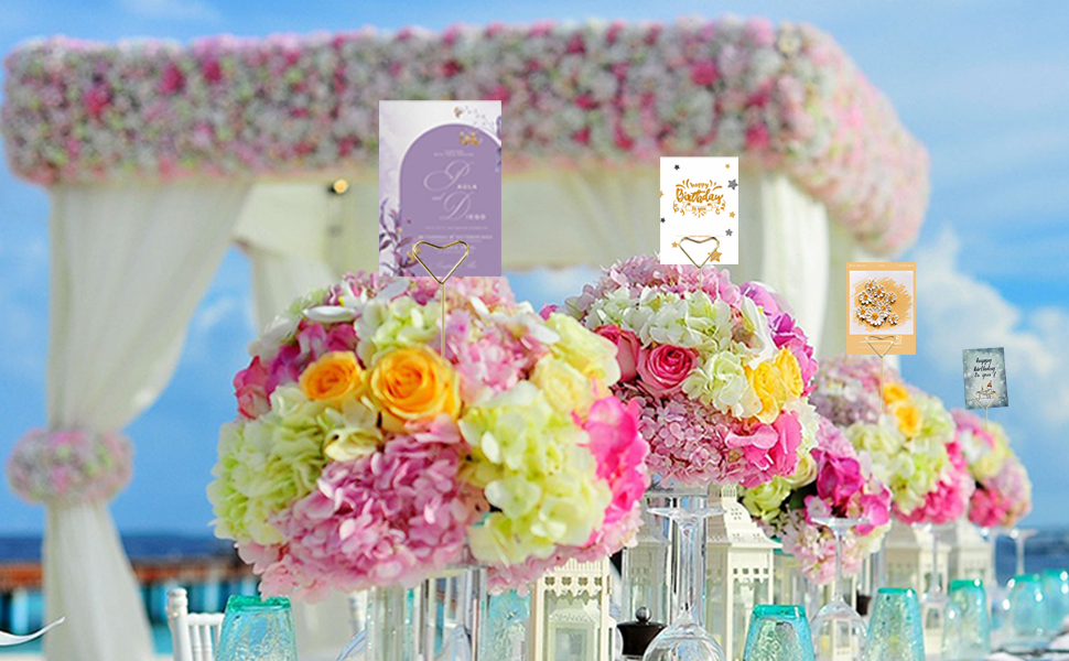 card holder for flower arrangement