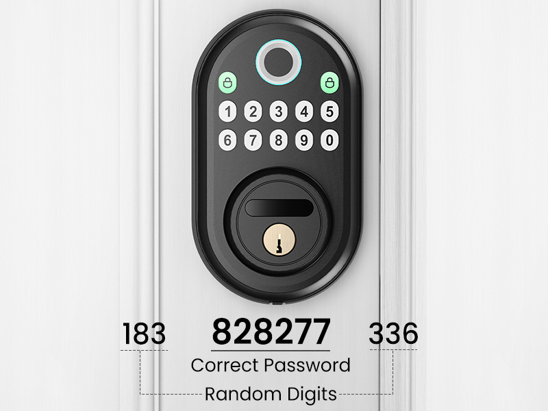 Fingerprint Door Lock with Keypad Keyless Entry Smart Deadbolt Lock for Front Door