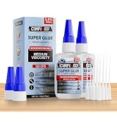 Wood Super Glue 120 Gram 4oz, Clear Instant Medium Cyanoacrylate Adhesive Liquid for Woodworking ...