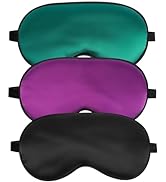 Sleep Mask, Silk Eye Mask for Sleeping with Adjustable Strap, Blindfold Eyeshade for Men & Women,...
