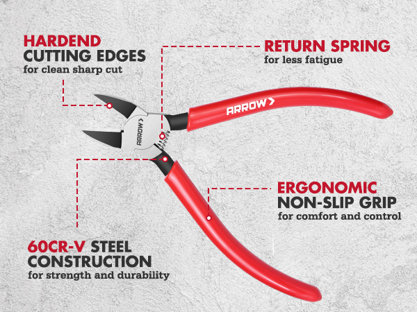 wire cutters flush cutters side cutters flush cut pliers snips nippers small mini wire cutters