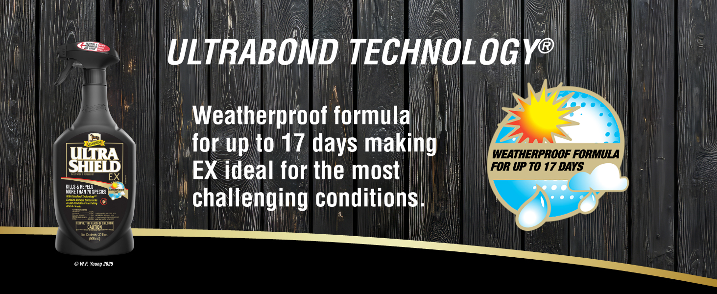 UltraBond Technology weatherproof formula for up to 17 days