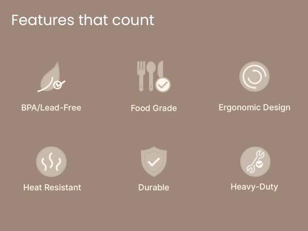 Heavy Duty Plastic Silverware, BPA-Free Food-Grade Materials, Heat-Resistant