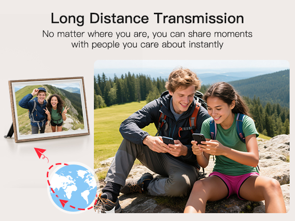 frameo digital frame wifi picture photo video share moment from phone