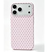 J.west for iPhone 17 Pro Max Case Cute Polka Dot Phone Case Soft TPU Slim Shockproof Phone Cover ...