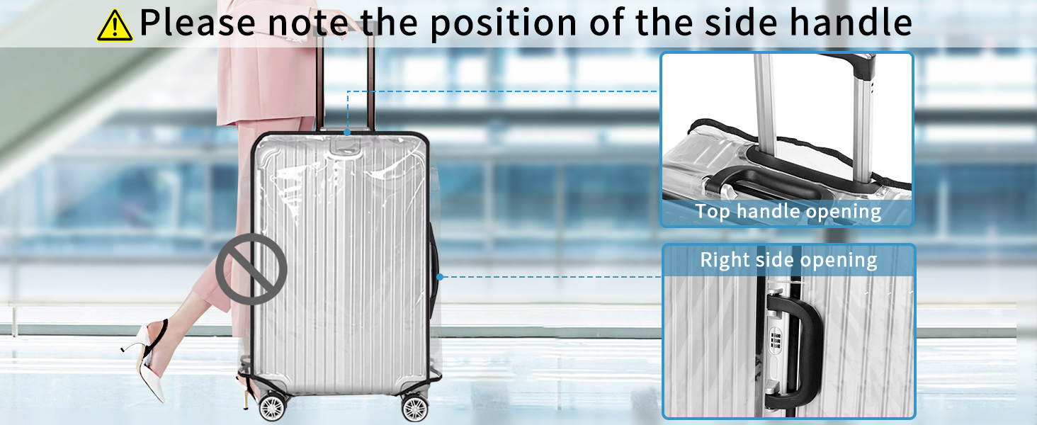 Clear PVC Suitcase Cover