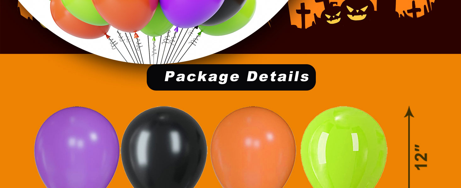 Halloween balloons