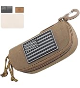 Lemubeane Tactical Molle Glasses Pouch Eyeglasses Hard Case Shockproof Sunglasses Carrying Case w...