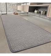 PADOOR-Bath Mat Runner-Super Absorbent Chenille Bathroom Mats-Rubber Backed Bath Mats for Bathroo...