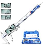 Kynup Digital Caliper, Caliper Measuring Tool with Large LCD Screen, Micrometer Caliper, Stainles...