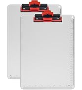 ZORVIDSON Clipboards with Pen Holder A4 Size 12.5x9 Inch Aluminum Protection Edge Clip Board for ...