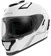 Sena Stryker Full Face Smart Helmet with Integrated Mesh and Bluetooth Communications, LED Tailli...