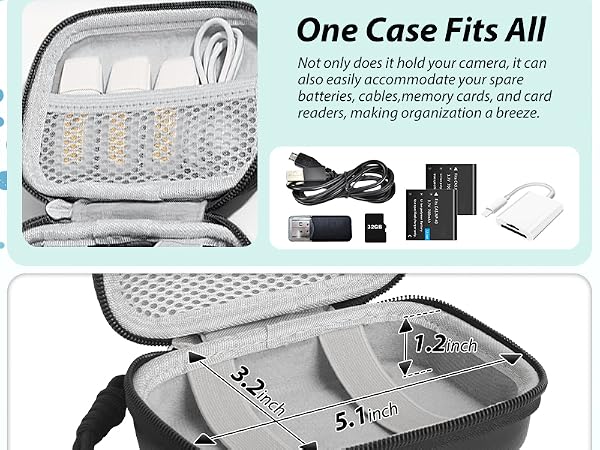hard samll bag accessories compact cameras storage holder travel panasonic lumix zs100 carrying
