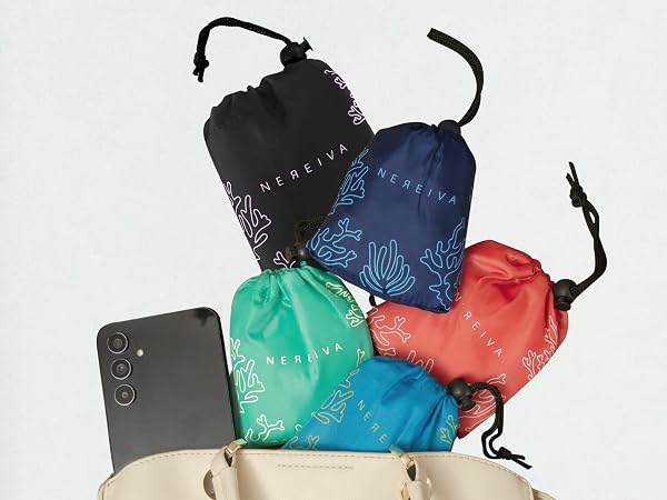 reusable grocery shopping totebags carryall market bag portable washable organizer shop travel easy