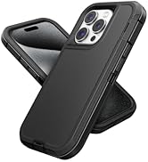 Jelanry Compatible with iPhone 15 Pro Max Case Heavy Duty Protective Rugged Phone Case, Full Body...