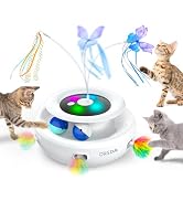 ORSDA Cat Toy, 3-in-1 Automatic Cat Toys for Indoor Cats, Electronic Whack a Mole, Fluttering But...