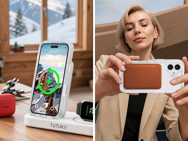 phone case clear compatible with magsafe
