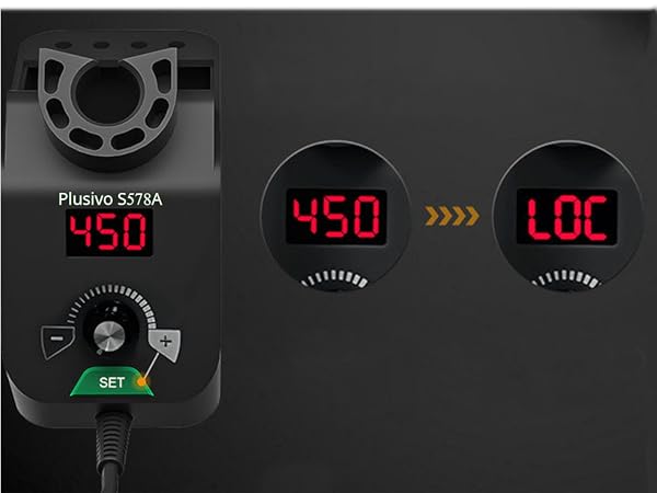 soldering station temperature lock