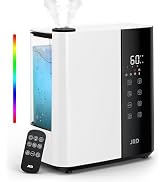 JRD Ultrasonic Cool Mist Humidifier for Large Room, 40H Runtime, 360° Nozzle, Night Light, Auto S...