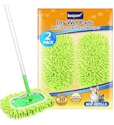 KEEPOW Reusable Microfiber Mop Pads Compatible with Swiffer Sweeper & Mop Deluxe 2-in-1, Wet & Dr...