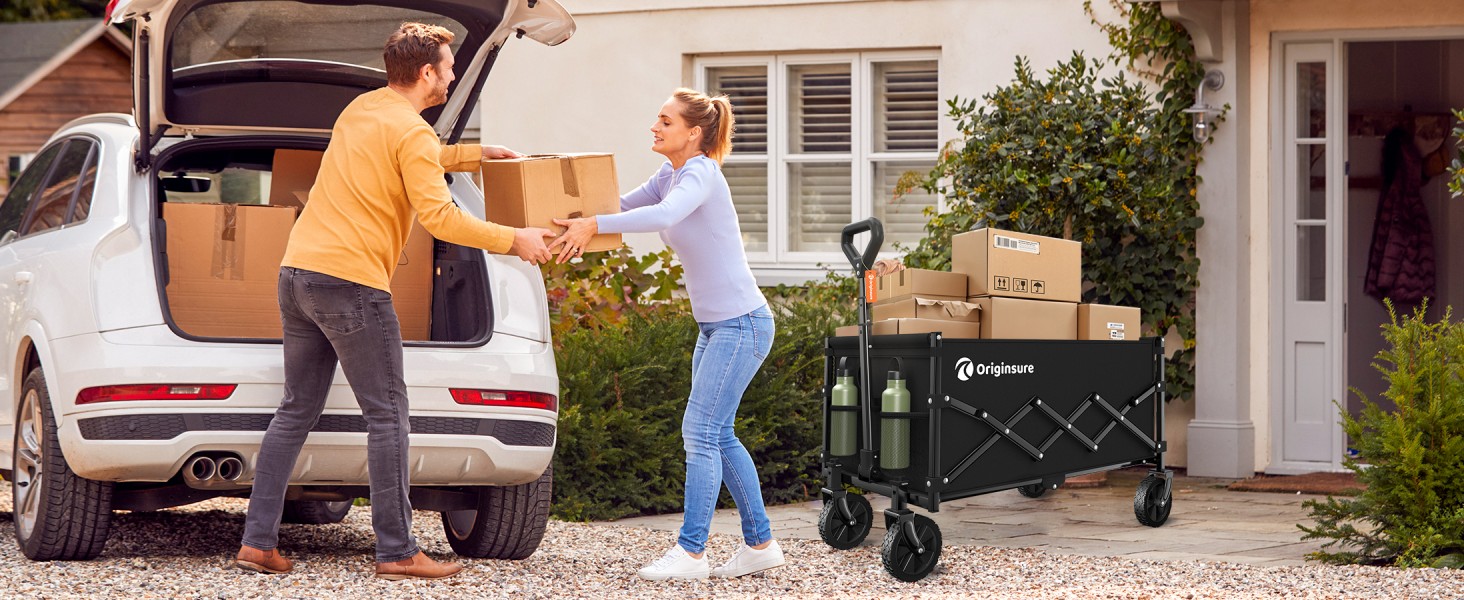 perfect for carrying groceries from garage to our apartment in one trip