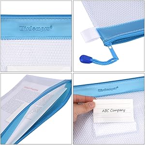 Multipurpose Storage Zipper File Pouch - 4 Colors for Your Choice