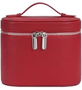 honitty Makeup Bag, Travel Make up Case with Compartments and Handle, Portable Cosmetic Organizer...