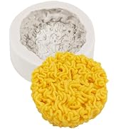 Liobelon Instant Noodles Silicone Mold, Noodle Candle Mold, Instant Noodle Fondant Molds, Food Sh...