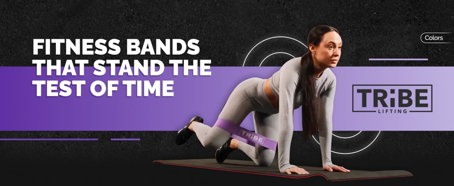 Colors of Tribe Lifting Leg Resistance Bands for Working Out
