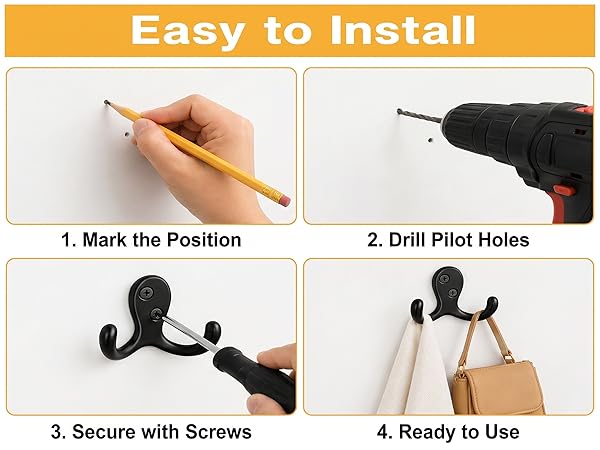 black coat hooks