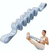 Stretch Bands for Exercise: 8-Section Elastic Exercise Band with Loops, Flexibility Stretching St...
