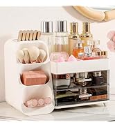 Aveniee Makeup Organizer with Drawers for Vanity, Big Cosmetic Display Case with Makeup Brush Hol...