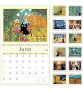 GuassLee Cat Wall Calendar 2026-2027, Vertical Wall Calendar 2026, 19-Months Hanging Art Calendar...