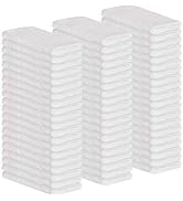 GREEN LIFESTYLE 60-Pack Cotton Wash Cloths – 14"x17" Absorbent Cleaning Rags for Housekeeping, Ki...