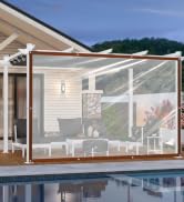 clear tarp with grommet,clear vinyl patio enclosure