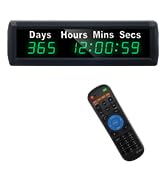 YZ Digital 999 Days Countdown Timer, Count Up/Count Down Clock with Remote, 12/24 Hour Real Time,...