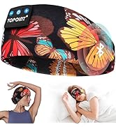 TOPOINT Sleep Headphones Bluetooth 5.4, Sports Earphones Sleeping Bluetooth Wireless with USB C f...