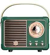 SpringFlora Retro Bluetooth Speaker, Cute Small Bluetooth Speakers Portable Wireless for Indoor O...