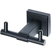Alise Towel Hooks Bathroom Double Robe Hook Lavatory Bath Coat Hooks Wall Mount Clothes Hook,Matt...