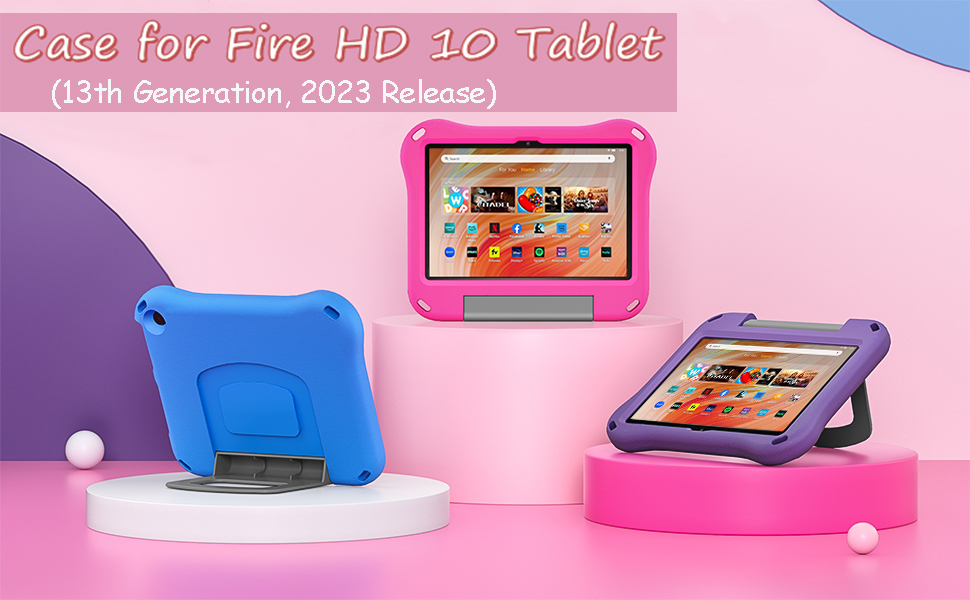 Fire HD 10 Tablet Case,Fire HD 10 Case for Kids(13th/11th Gen, 2023/2021 Release)