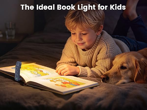 Glocusent 12 LED Book Light,Portable USB-C Reading Lights in Bed Clip on Reading Light for Kids