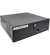 Heavy Duty 16-Gauge Steel DVR/NVR Lock Box with AC Fan – Secure Wall or Floor Mount Enclosure (18...