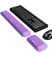 MEKASS Ergonomic Wrist Rest for Keyboard and Mouse, Soft Memory Foam Keyboard Wrist Rest Set with...