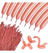 100Pcs Retro Bean Paste 260 balloons, Thickening Latex Bean Paste 260q Balloons for Animal Model,...