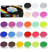 Auihiay 24 Pairs 31" - 59" Flat Colored Shoe Laces, Shoe Strings Shoe Laces for Sneakers Skate Sh...