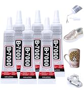 6PCS B7000 Jewelry Glue for Jewelry Making, FITTDYHE 15ML/0.5fl oz Clear Glue DIY Craft Glue Rhin...