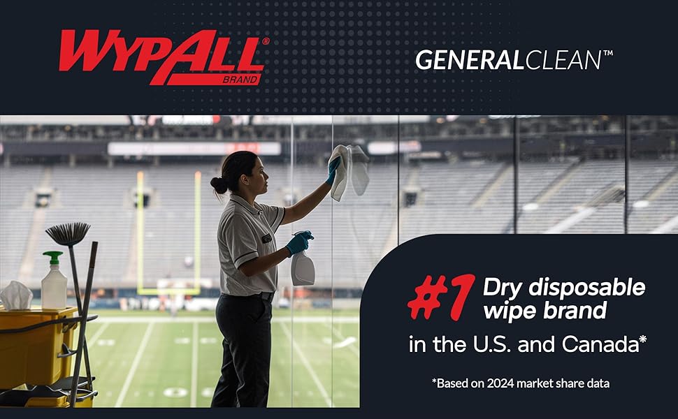 WypAll is the #1 Dry Disposable wipe brand in the U.S. and Canada.